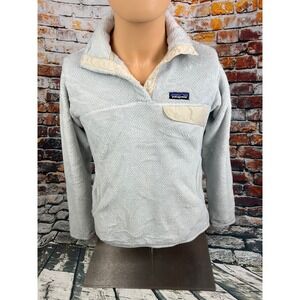 Patagonia Women's Small Lightweight Synchilla Snap T‎ Fleece Pullover Gray